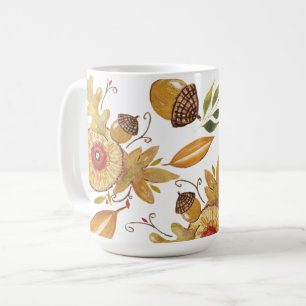 Mug Illustration de l'aquarelle de l'humeur d'automne