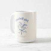 Mug Illustration de l'aquarelle florale Bluebell (Devant gauche)