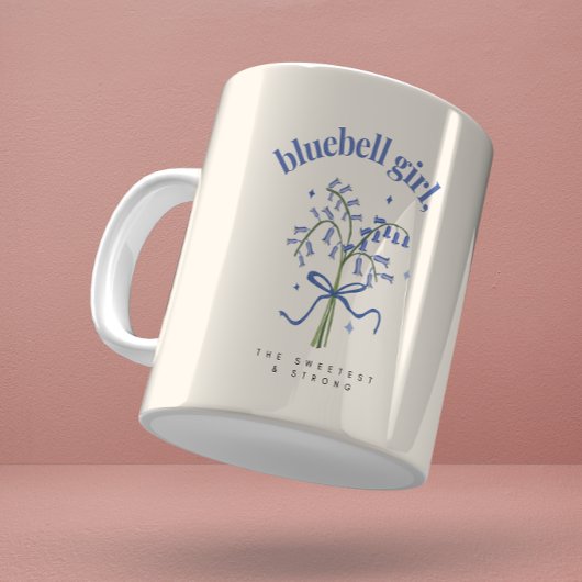 Mug Illustration de l'aquarelle florale Bluebell