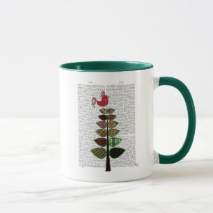 Mug Illustration de l'arbre de Tartan