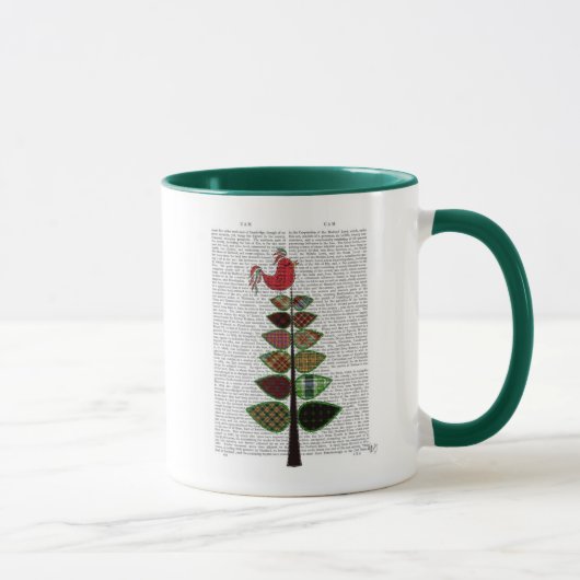 Mug Illustration de l'arbre de Tartan (Droite)