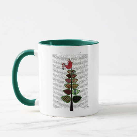 Mug Illustration de l'arbre de Tartan (Gauche)