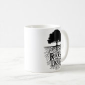 Mug Illustration de l'arbre profond des racines (Devant droit)