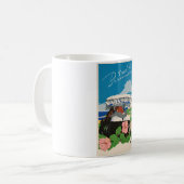 Mug Illustration de l'art de voyage des Bermudes vinta (Devant gauche)