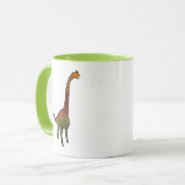 Mug Illustration de l'art des doodures dinosaures pour (Devant gauche)