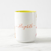 Mug Illustration de l'art lunaire de coupe de cheveux (Centre)