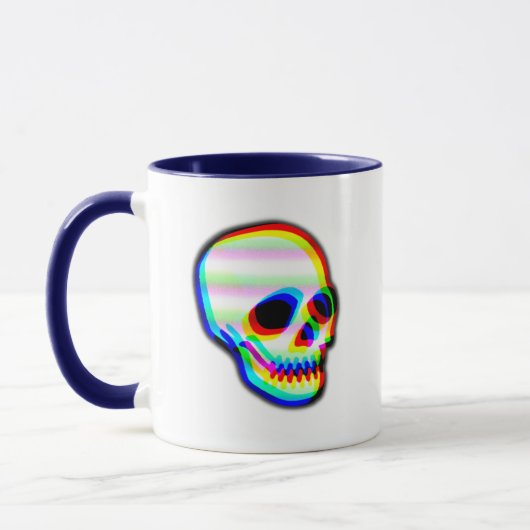 Mug Illustration de l'art moderne tendance du crâne né (Gauche)