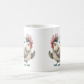 Mug Illustration de l'art populaire du poulet ou du co (Centre)
