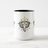 Mug Illustration de l'éléphant tribal (Centre)