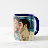 Mug Illustration De L'Élevage Hommes Gay Du Centre-Vil (Devant droit)