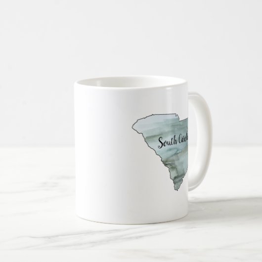 Mug Illustration de l'État de Caroline du Sud (Devant droit)