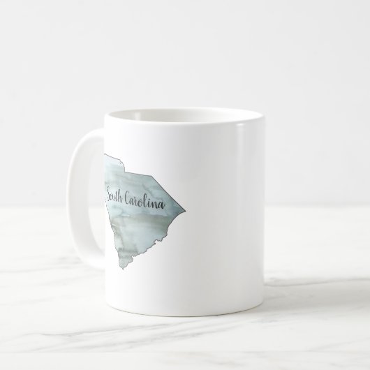 Mug Illustration de l'État de Caroline du Sud (Devant gauche)
