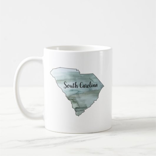 Mug Illustration de l'État de Caroline du Sud (Gauche)