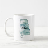 Mug Illustration de l'état de l'Alabama (Gauche)