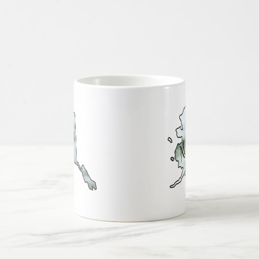 Mug Illustration de l'état de l'Alaska (Centre)