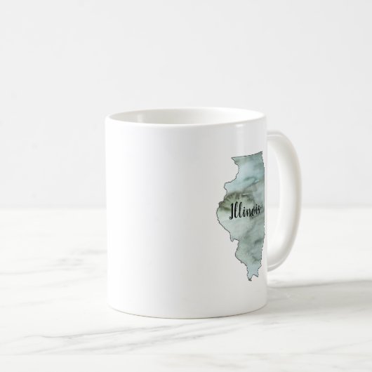 Mug Illustration de l'État de l'Illinois (Devant droit)