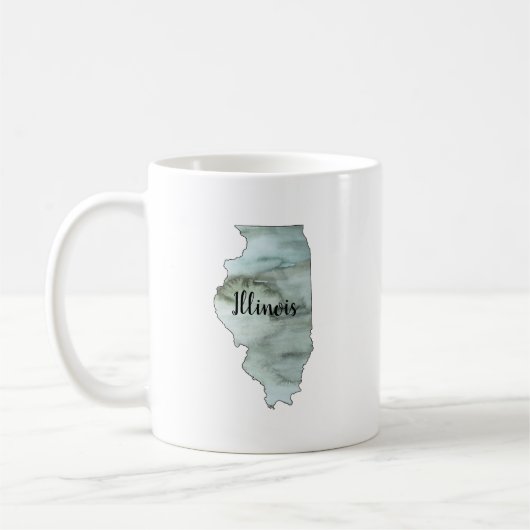 Mug Illustration de l'État de l'Illinois (Gauche)