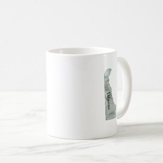 Mug Illustration de l'état du Delaware (Devant droit)