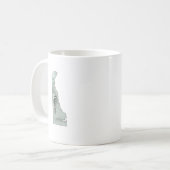 Mug Illustration de l'état du Delaware (Devant gauche)