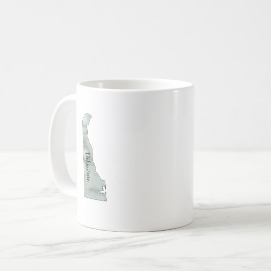 Mug Illustration de l'état du Delaware (Devant gauche)