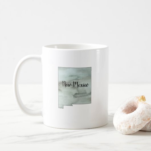 Mug Illustration de l'État du Nouveau-Mexique (Avec donut)