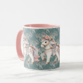 Mug Illustration de l'Imaginaire Floral Pastel Horse (Devant gauche)