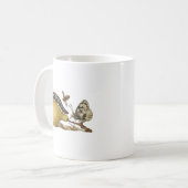 Mug Illustration de l'insecte du fruit du papillon (Devant gauche)