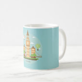 Mug Illustration de Londres City (Devant droit)
