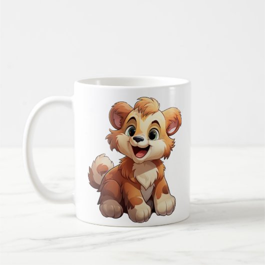 Mug Illustration de l'ours de dessin (Gauche)