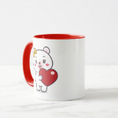 Mug Illustration de l'ours en peluche (Devant gauche)