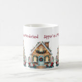 Mug Illustration de maison en pain d'épice cosy pour l (Centre)