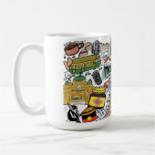 Mug Illustration de Melbourne City, Blanc (Gauche)