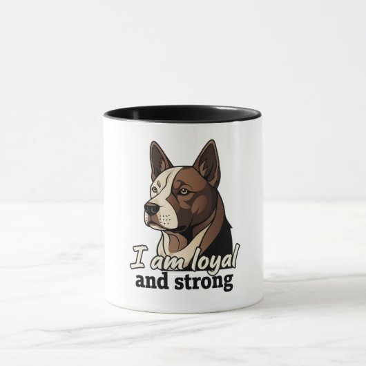 Mug Illustration de mignon chien | Pet Lover Personnal (Centre)