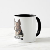 Mug Illustration de mignon chien | Pet Lover Personnal (Devant droit)