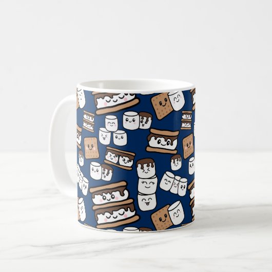 Mug Illustration de mignonne Smores Marshmallow (Devant gauche)