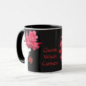Mug Illustration de mode florale personnalisable face  (Devant gauche)