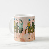 Mug Illustration de mode vintage des années 1930 (Devant gauche)
