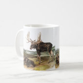 Mug Illustration de Moose Deer (Servus alces) (Devant gauche)