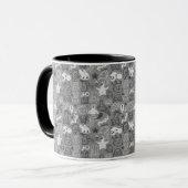 Mug illustration de motif de griffonnages (Devant gauche)