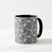 Mug illustration de motif de griffonnages (Devant droit)