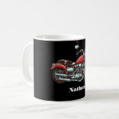 Mug Illustration de moto personnalisée (Devant gauche)