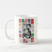 Mug Illustration de Noël par timbre rétro (Gauche)
