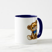 Mug Illustration de nounours mignon (Devant droit)