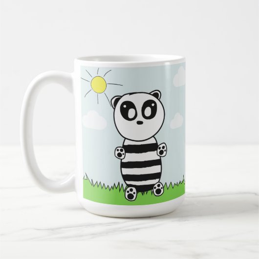 Mug Illustration de Panda Mignon (Gauche)