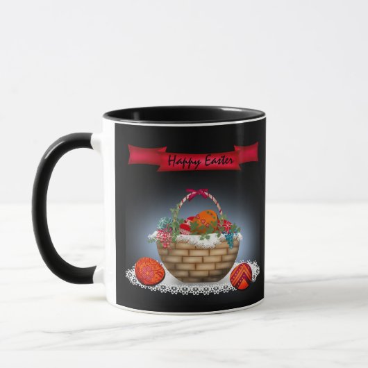Mug Illustration de Pâques, œufs de Pâques, vacances d (Gauche)