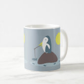 Mug Illustration de pêche au manchot mignon (Devant droit)