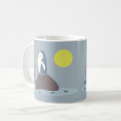 Mug Illustration de pêche au manchot mignon (Devant gauche)