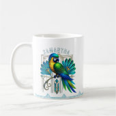 Mug Illustration de perroquet Art Déco coloré (Gauche)