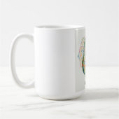 Mug Illustration de perroquet d'art populaire décorati (Gauche)