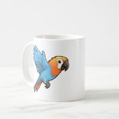 Mug Illustration de perroquet de dessin animé (Devant gauche)